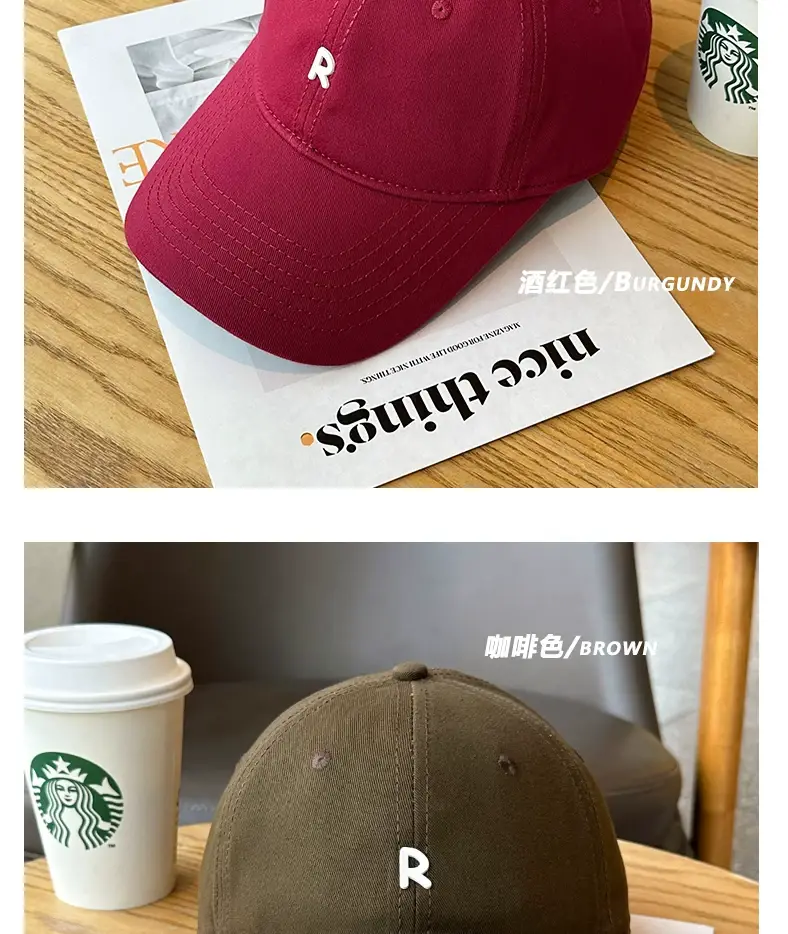 Men Women Baseball Caps Korean Style Black Grey — feature 11