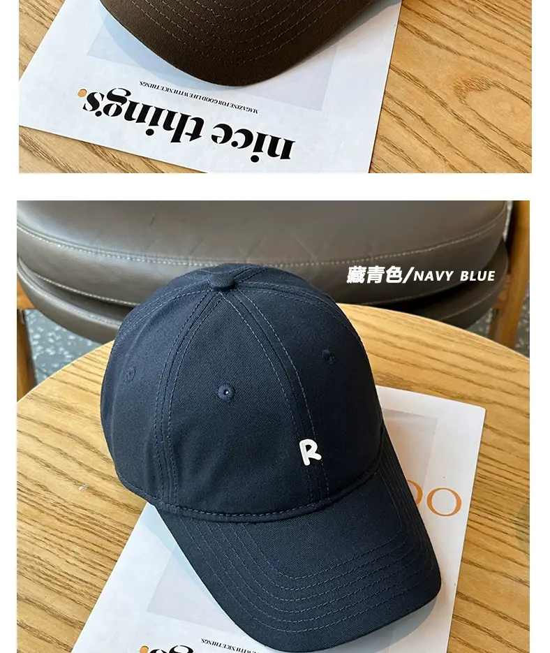 Men Women Baseball Caps Korean Style Black Grey — feature 13