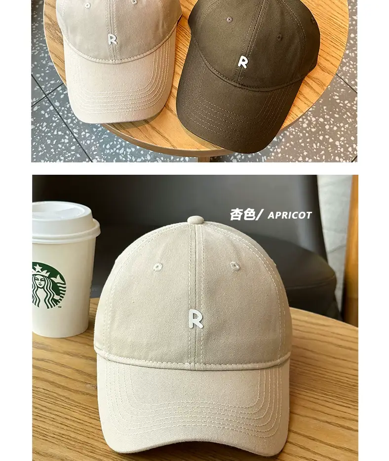 Men Women Baseball Caps Korean Style Black Grey — feature 5