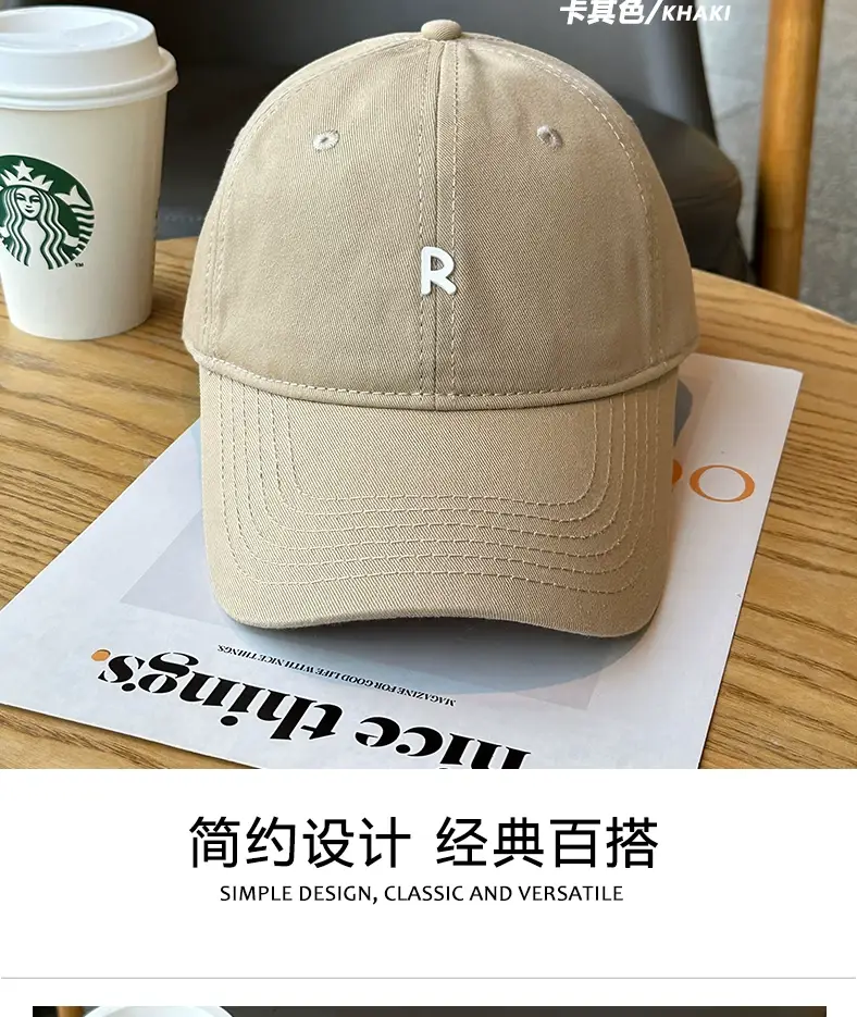 Men Women Baseball Caps Korean Style Black Grey — feature 6