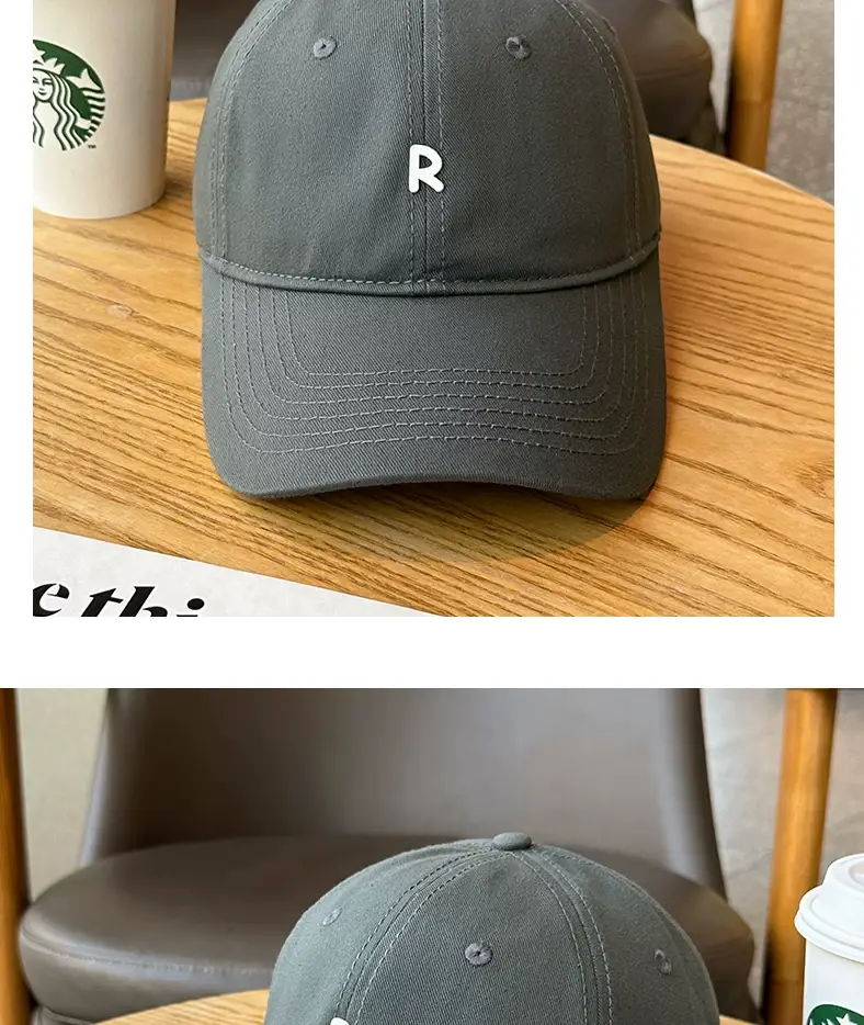 Men Women Baseball Caps Korean Style Black Grey — feature 8