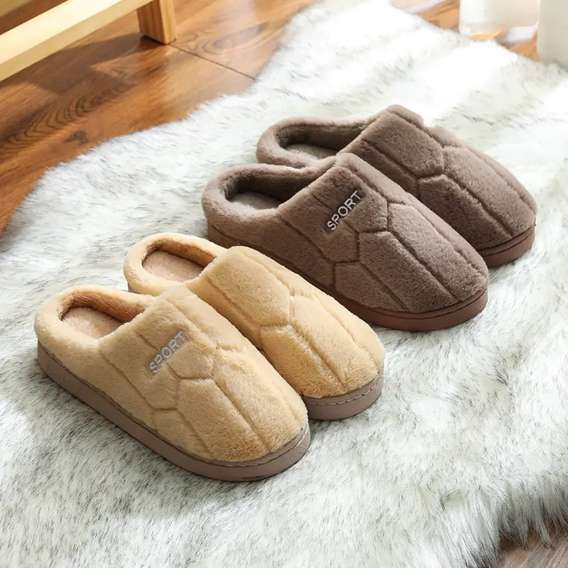Women's Navy Cotton Indoor Slippers Warm Winter - Image 17