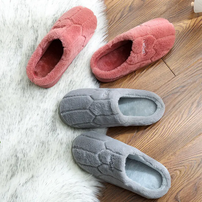 Women's Navy Cotton Indoor Slippers Warm Winter - Image 18