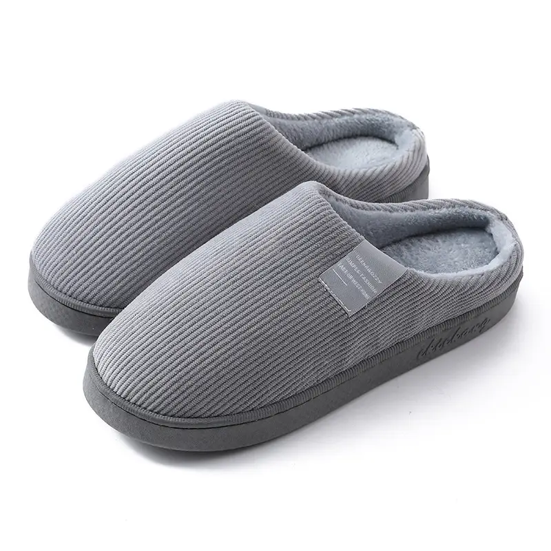 Women's Navy Cotton Indoor Slippers Warm Winter - Image 11
