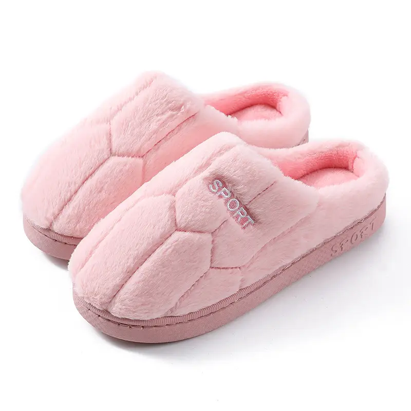 Women's Navy Cotton Indoor Slippers Warm Winter - Image 3