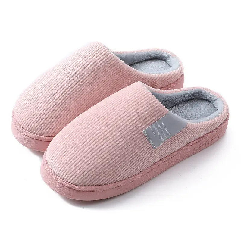 Women's Navy Cotton Indoor Slippers Warm Winter - Image 7
