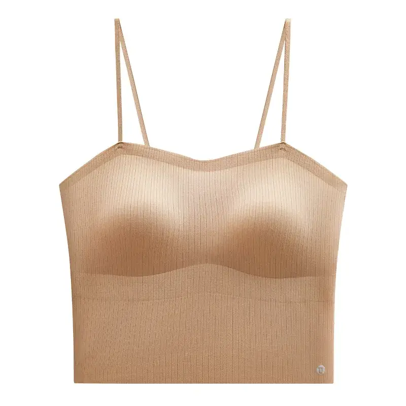 Summer Ice Silk Special Thickened Chest Pad Bra One-piece Small