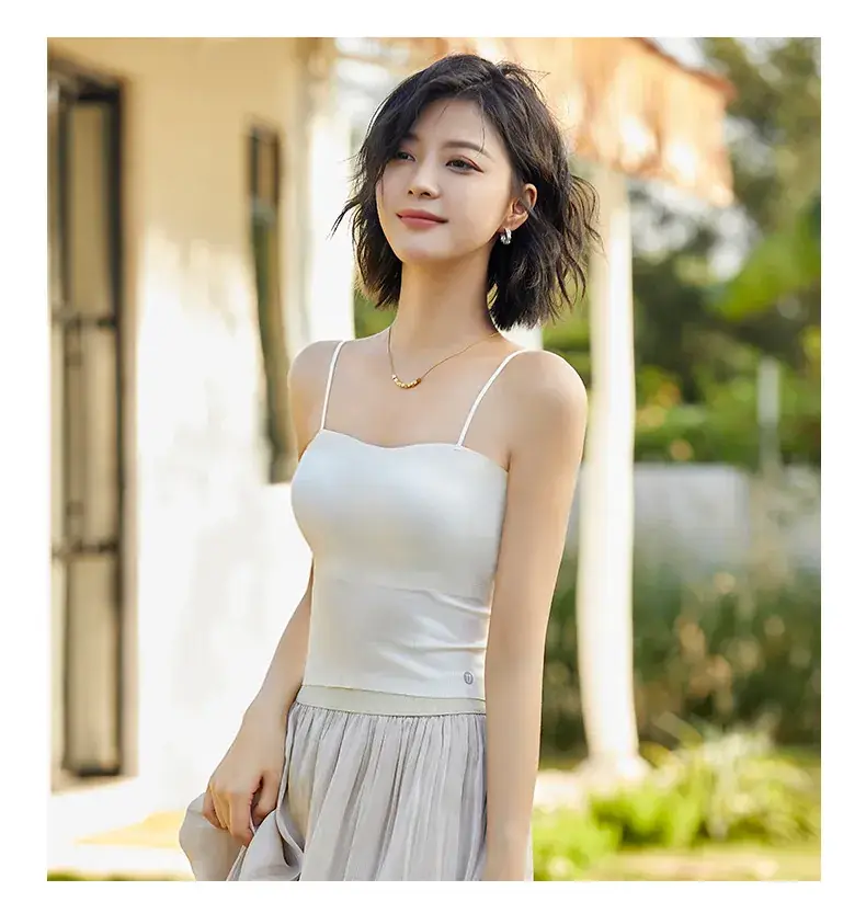 Summer Ice Silk Special Thickened Chest Pad Bra One-piece Small — feature 16