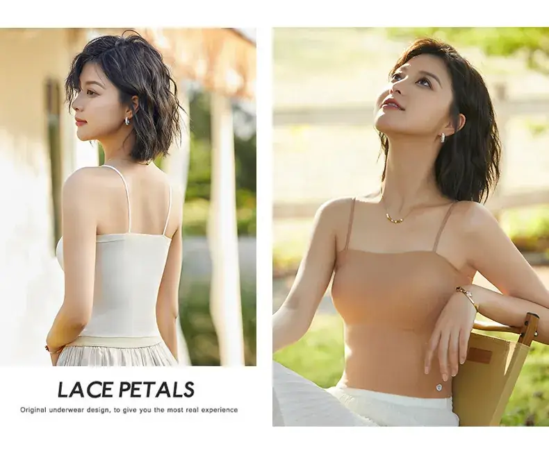 Summer Ice Silk Special Thickened Chest Pad Bra One-piece Small — feature 17