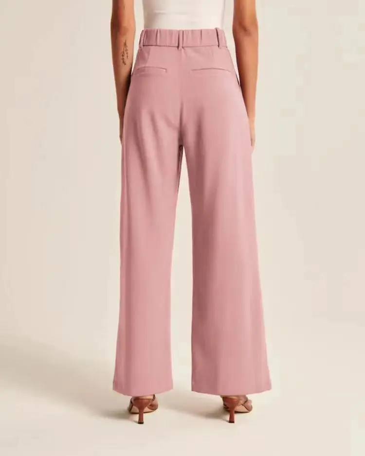 Women Wide Leg Pants with Pockets & Belt — feature 13