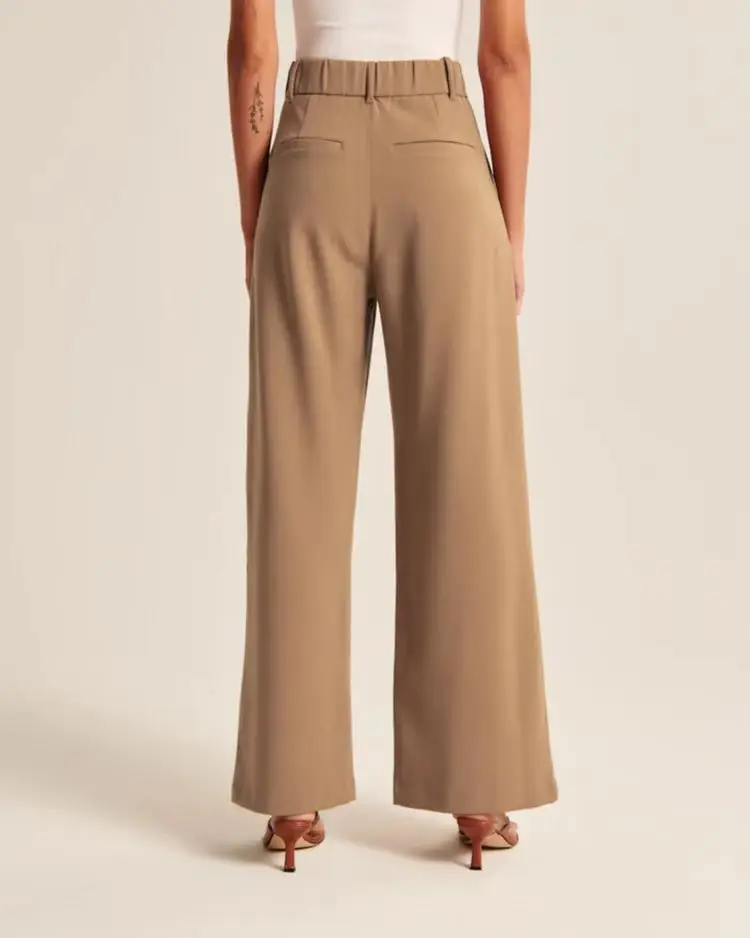 Women Wide Leg Pants with Pockets & Belt — feature 22