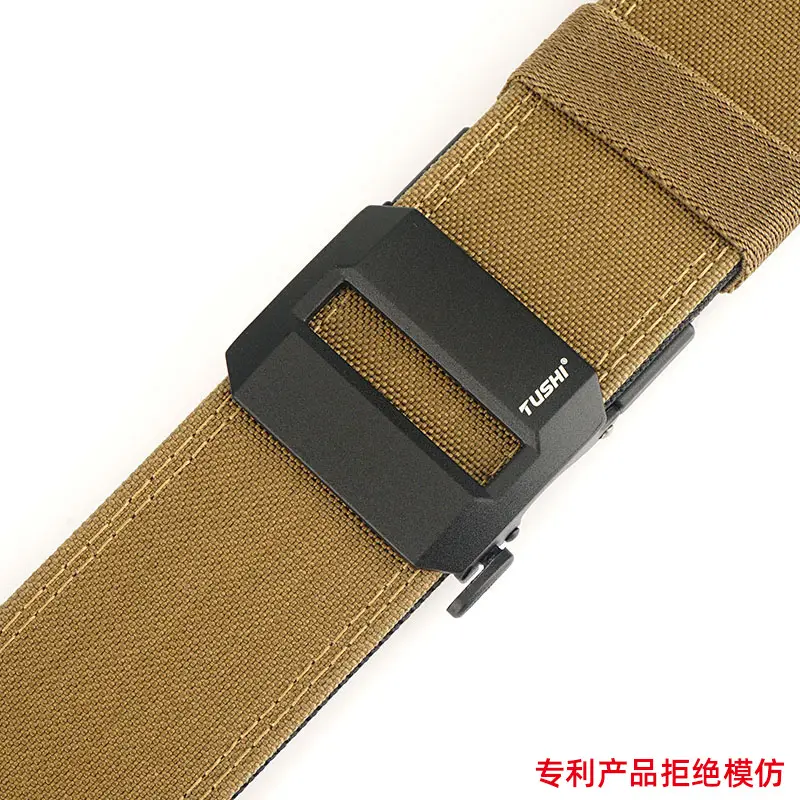Men's 5CM Windproof Nylon Belt Black - Image 8