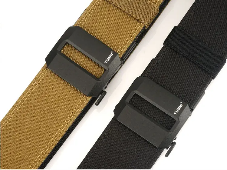 Men's 5CM Windproof Nylon Belt Black — feature 23