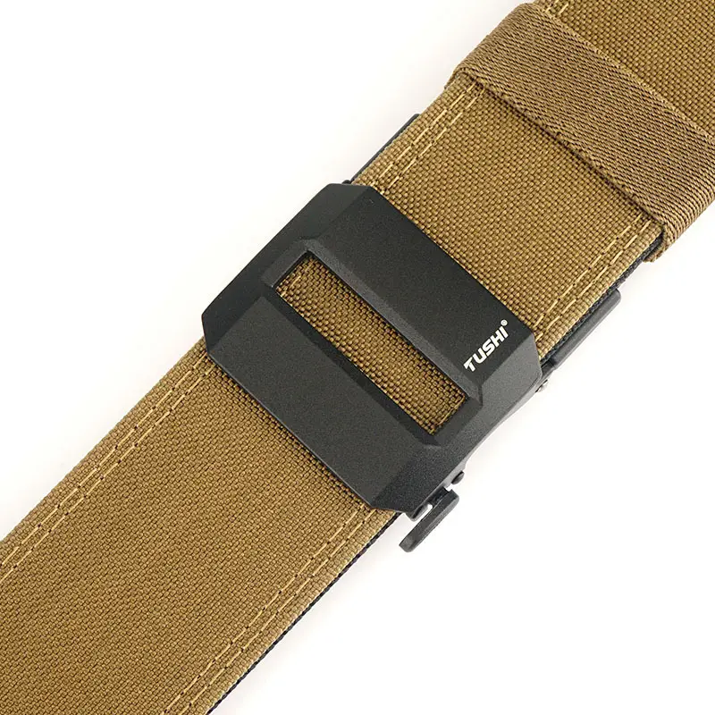 Men's 5CM Windproof Nylon Belt Black - Image 3