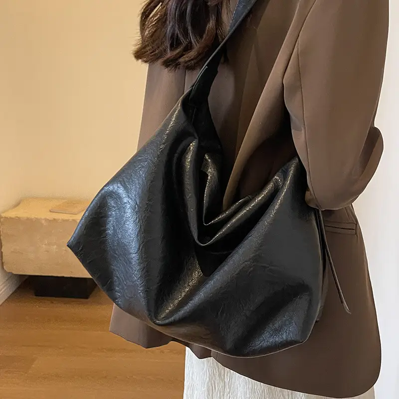 Brown Textured Shoulder Crossbody Bag for Women - Image 8