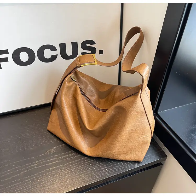 Brown Textured Shoulder Crossbody Bag for Women — feature 35