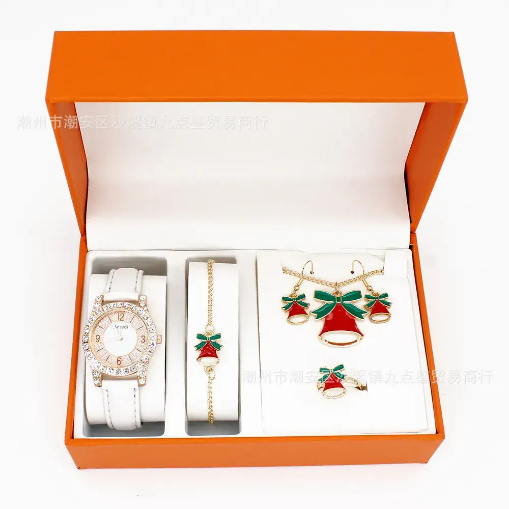 Christmas Watch & Jewelry Set for Women