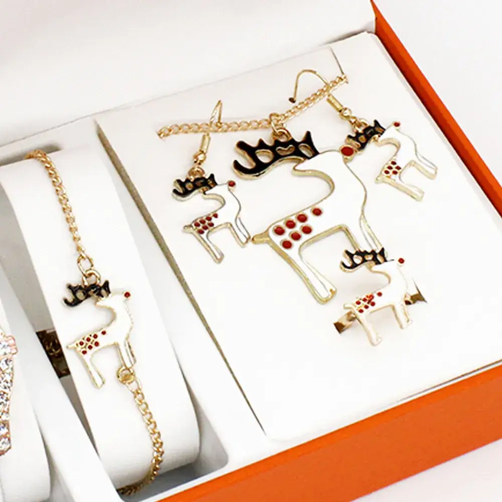 Christmas Watch & Jewelry Set for Women