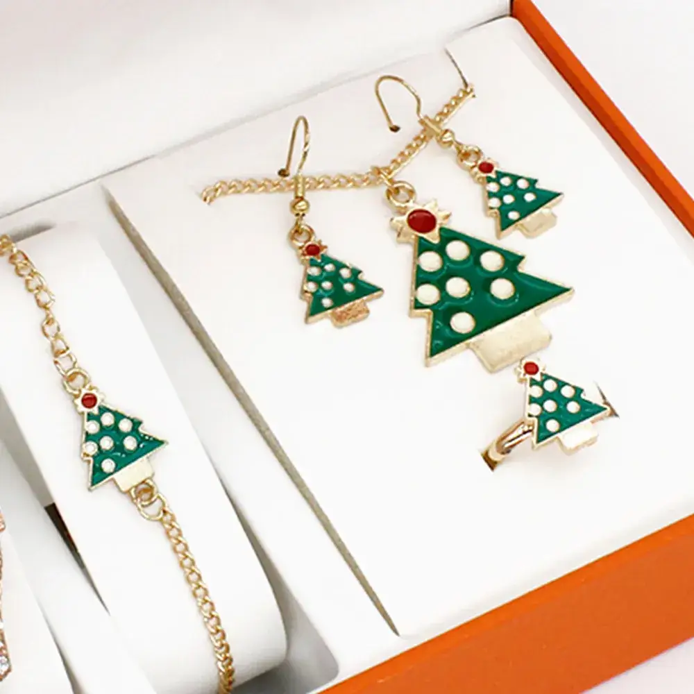 Christmas Watch & Jewelry Set for Women