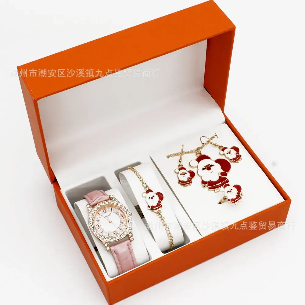 Christmas Watch & Jewelry Set for Women
