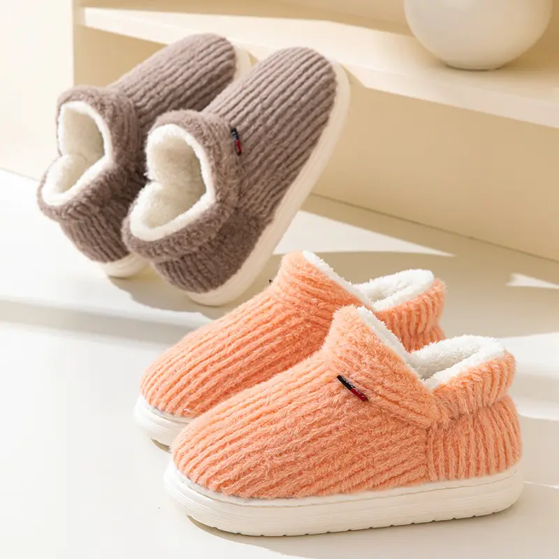 2023 Winter Plush Slippers Women's Non-Slip Winter Home - Image 7