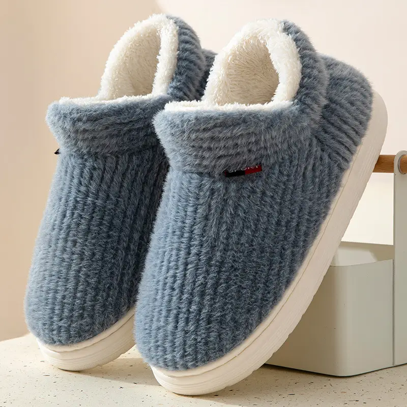 2023 Winter Plush Slippers Women's Non-Slip Winter Home - Image 4