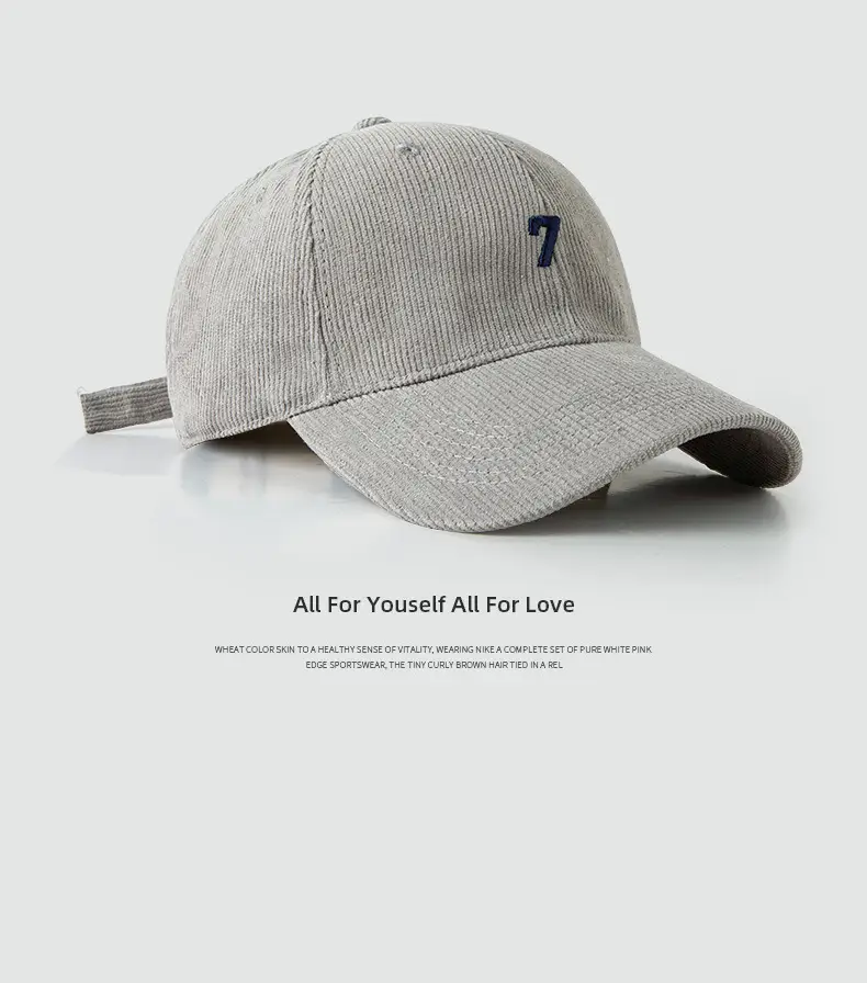 Men's Korean Style Beige 7-Hem Cap 60-65cm — feature 10