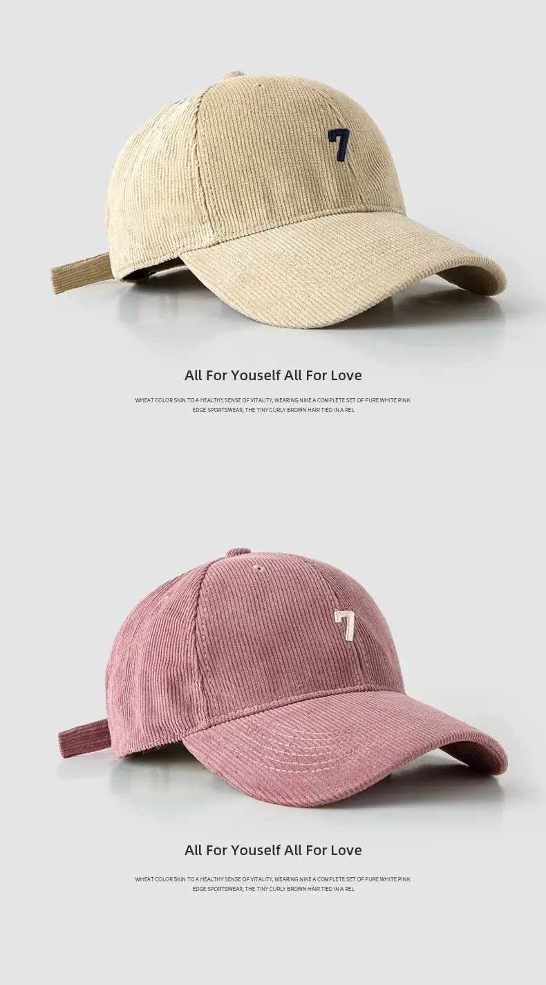 Men's Korean Style Beige 7-Hem Cap 60-65cm — feature 7