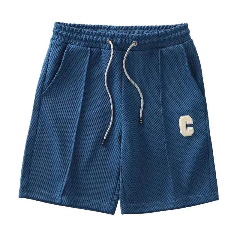 Men's Beige Drawstring Shorts Summer Running All-Match - Image 8