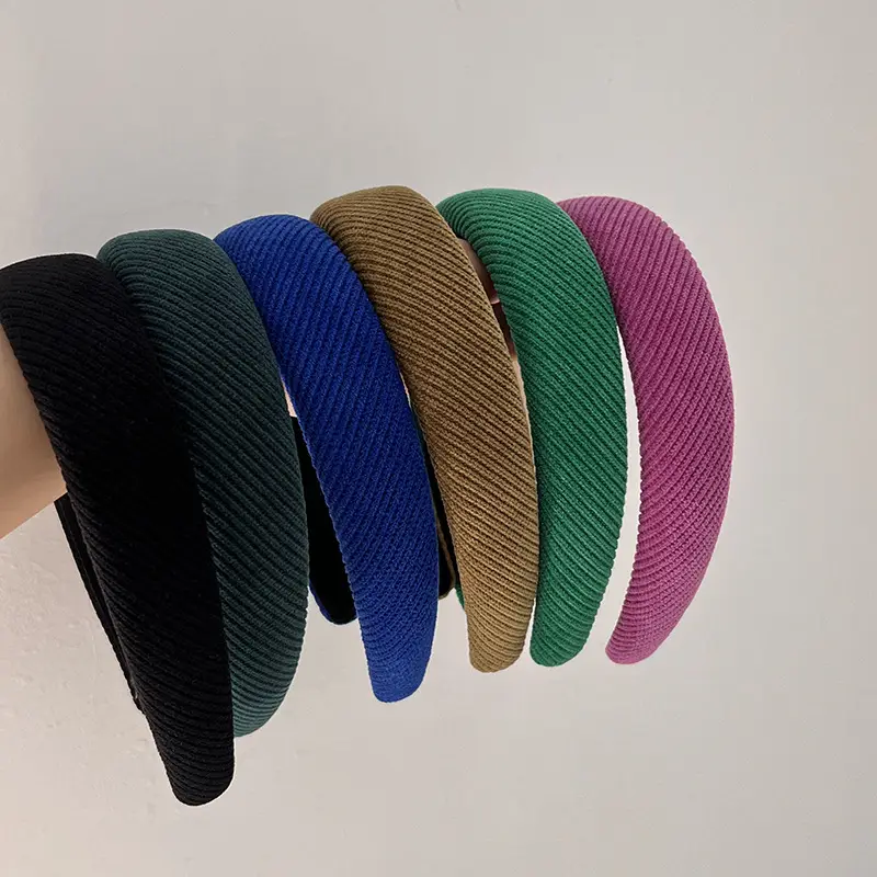 French Twill Knitted Sponge Headband Set of 5 - Image 13