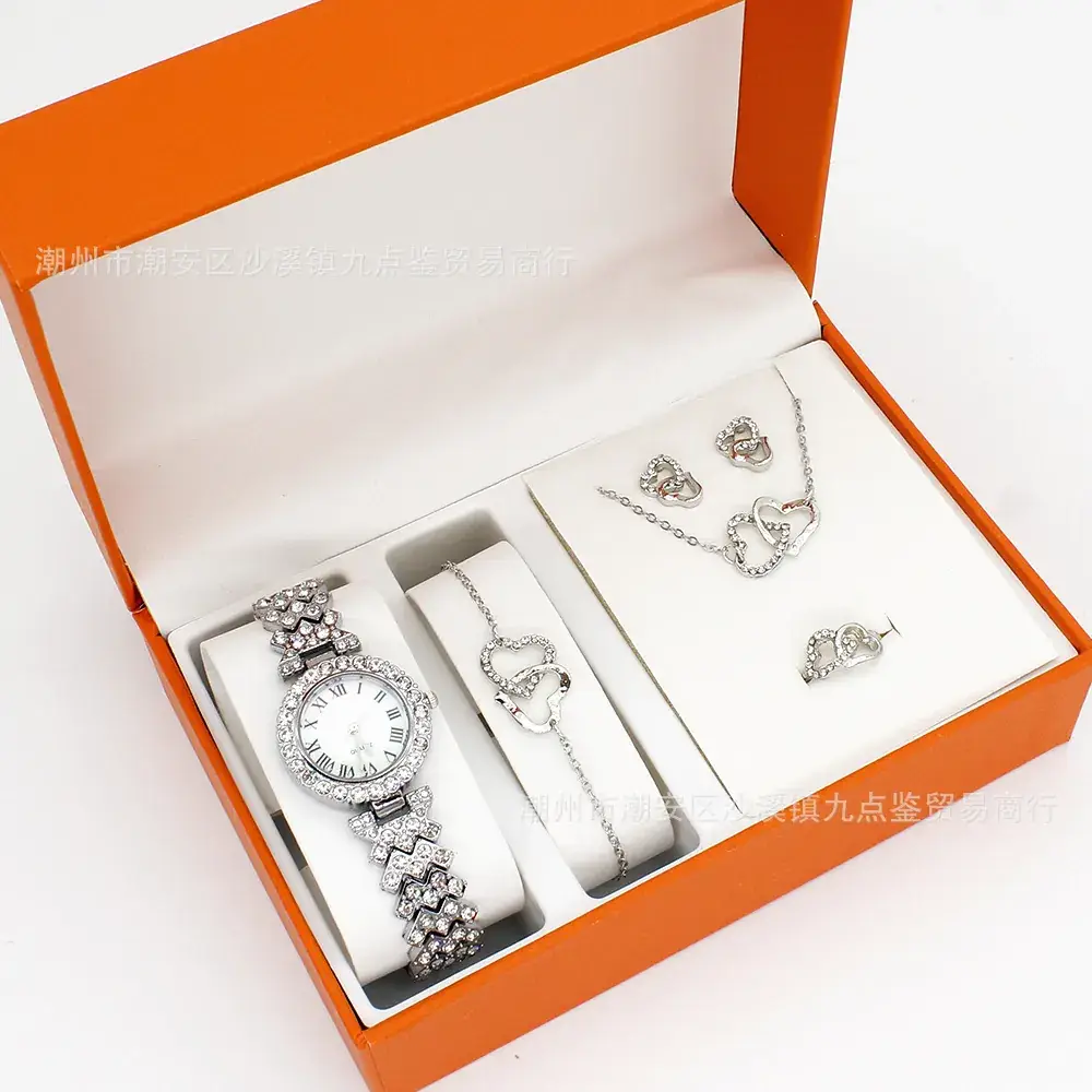 Gold Plated Women's Watch & Accessories Set - Image 2