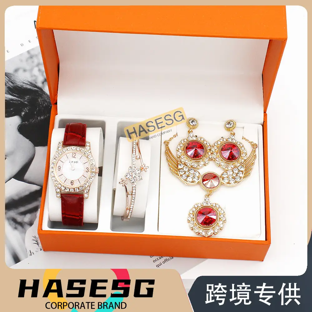 Gold Plated Women's Watch & Accessories Set — feature 11