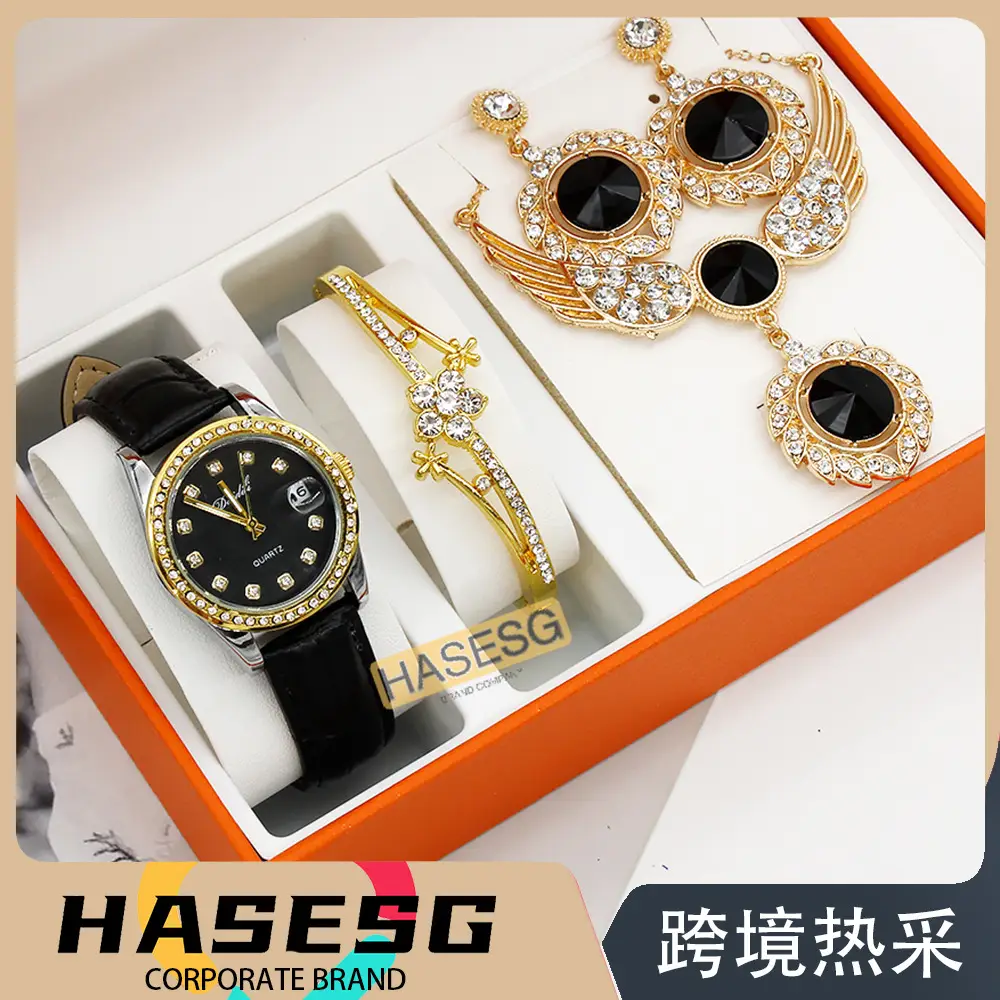 Gold Plated Women's Watch & Accessories Set — feature 21