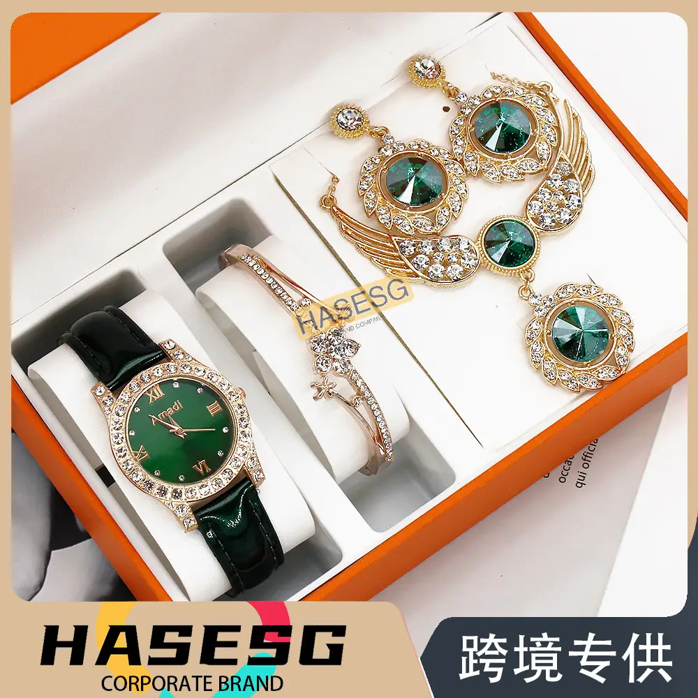 Gold Plated Women's Watch & Accessories Set — feature 23