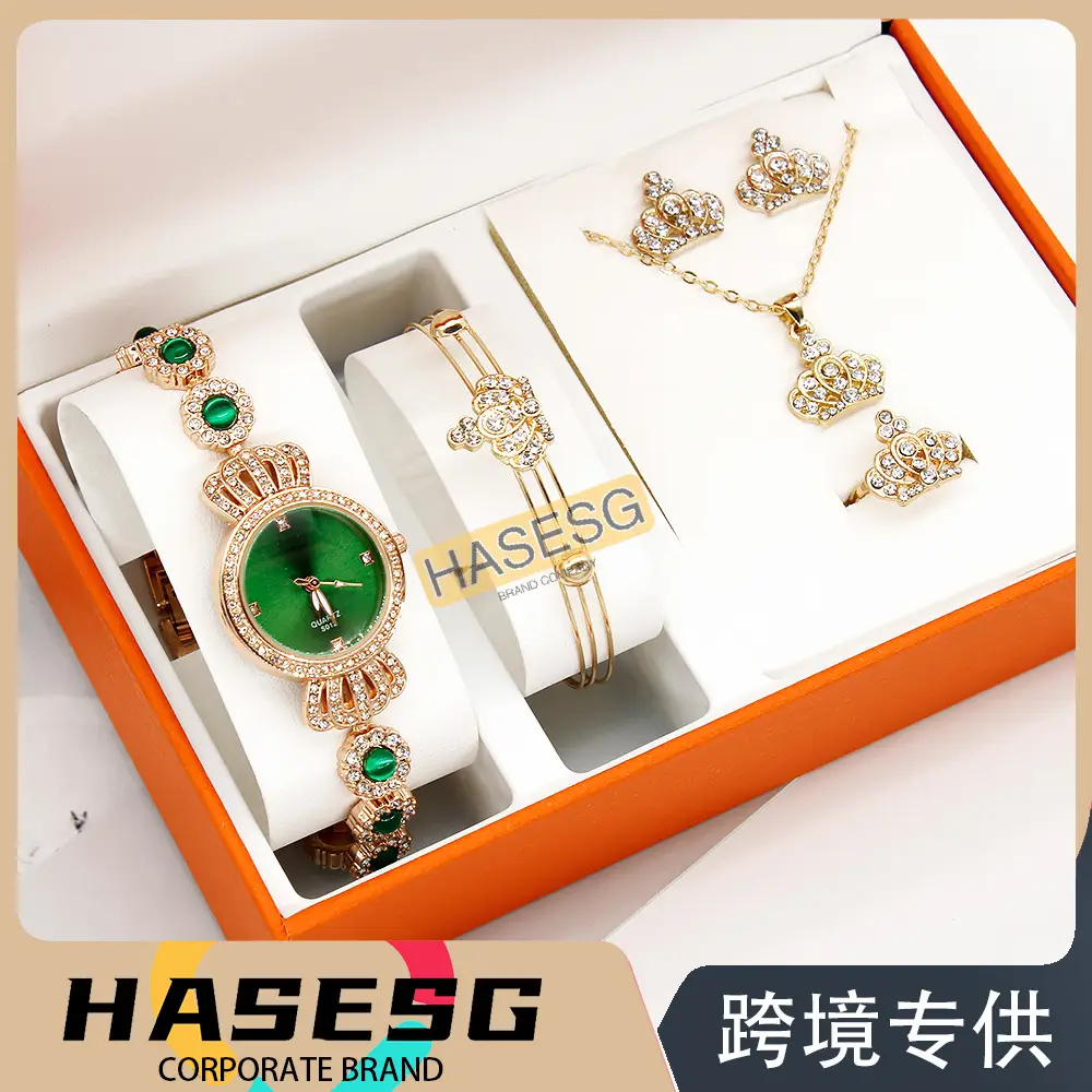 Gold Plated Women's Watch & Accessories Set — feature 25