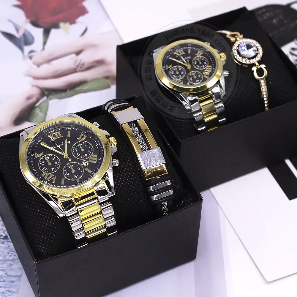 Gold Plated Women's Watch & Accessories Set — feature 3