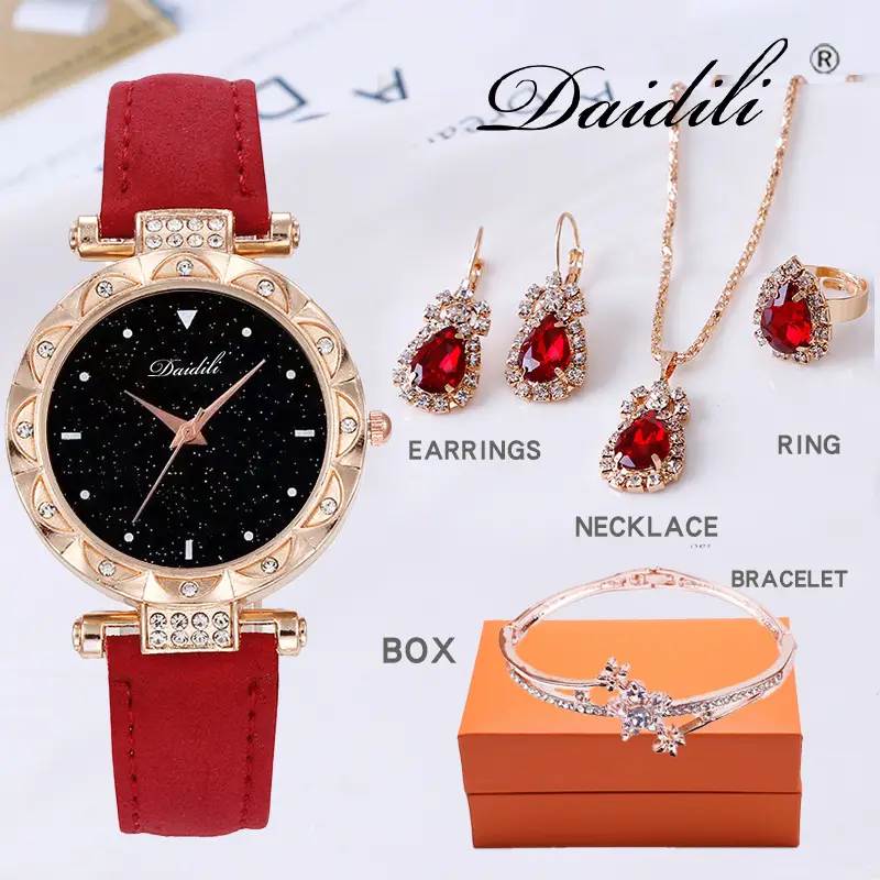 Gold Plated Women's Watch & Accessories Set — feature 37