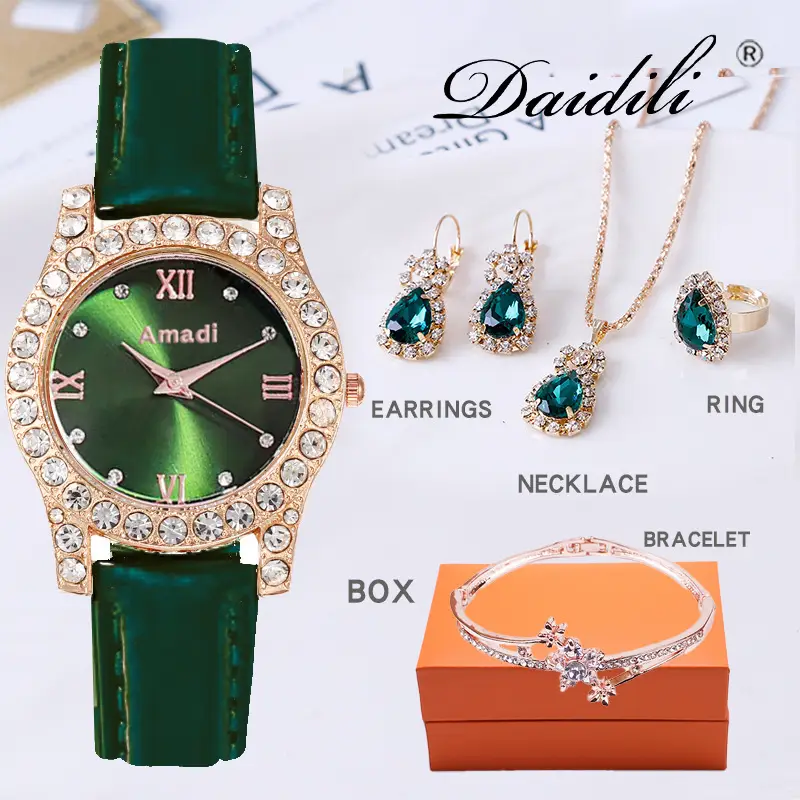 Gold Plated Women's Watch & Accessories Set — feature 39