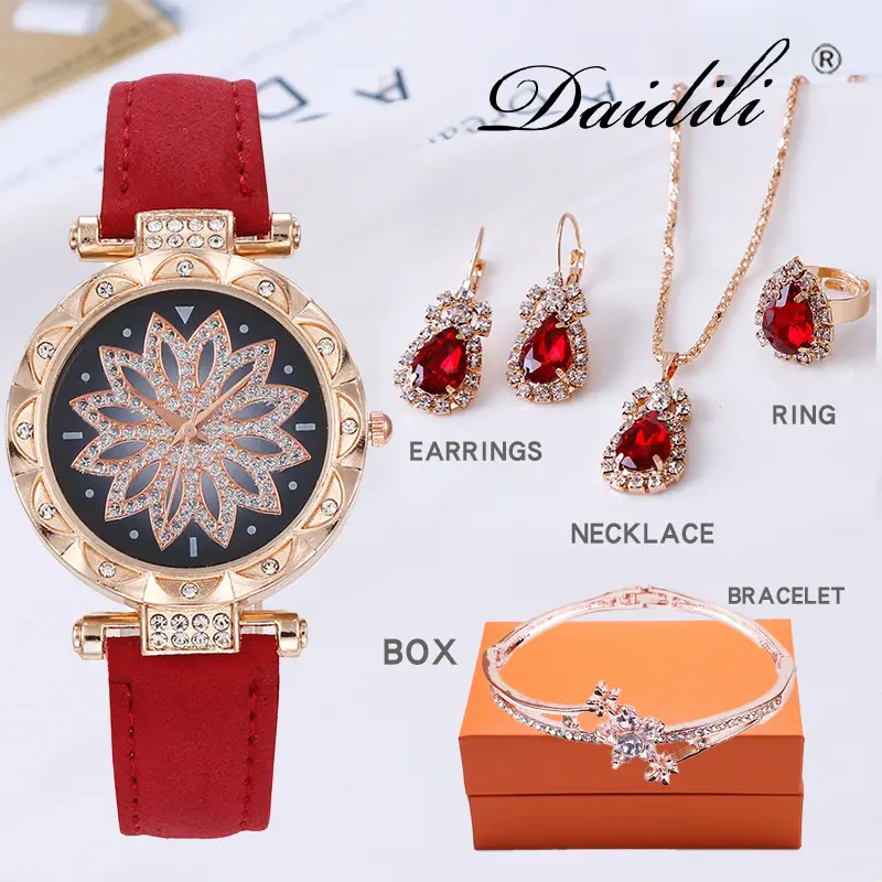 Gold Plated Women's Watch & Accessories Set — feature 41