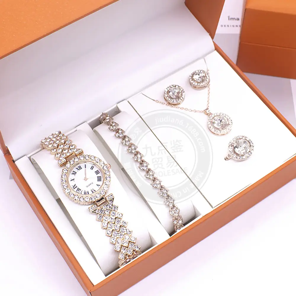 Gold Plated Women's Watch & Accessories Set — feature 57