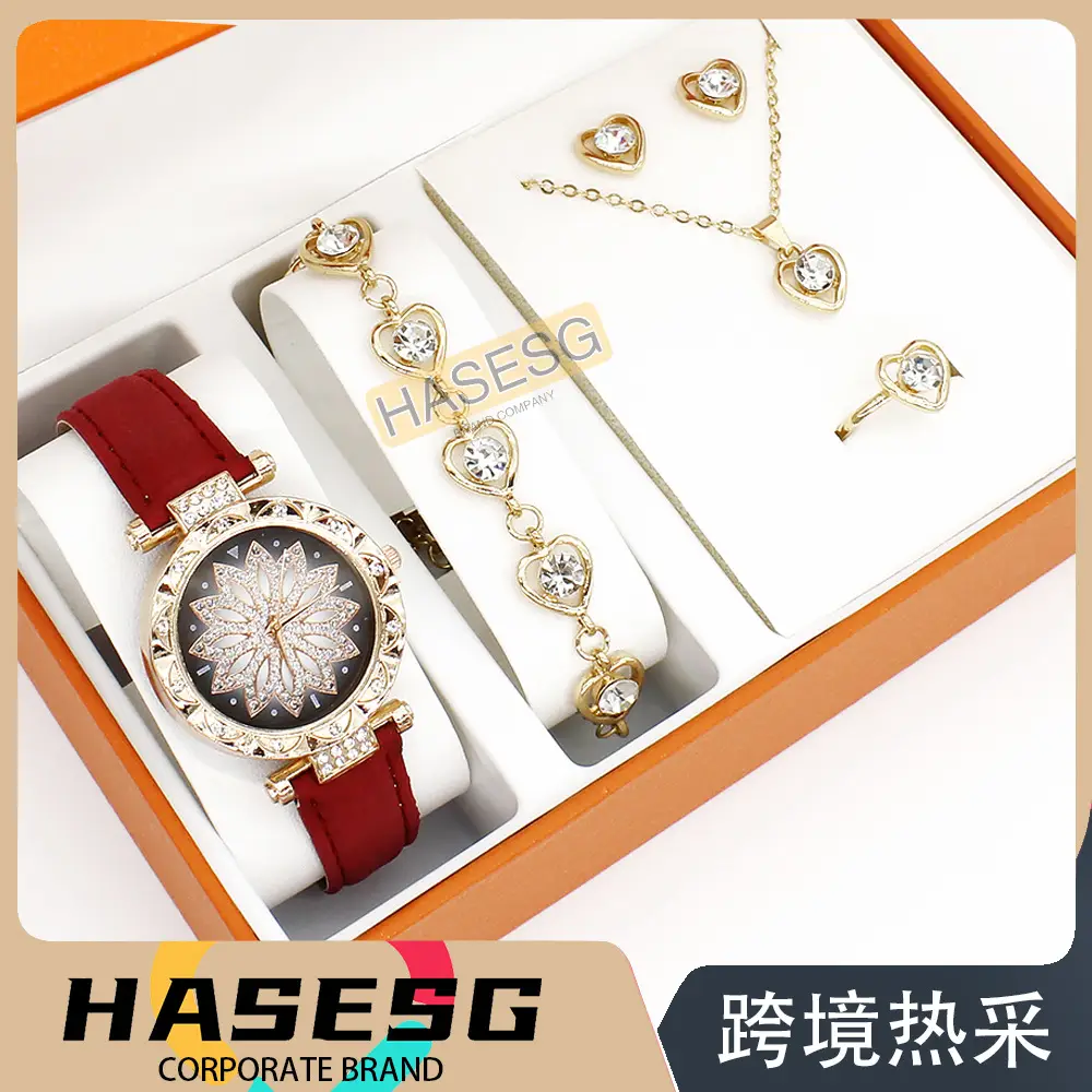 Gold Plated Women's Watch & Accessories Set — feature 9