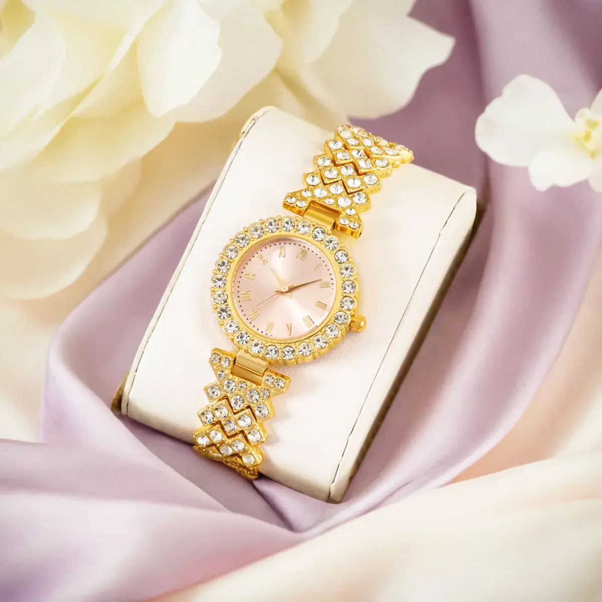 Gold Plated Women's Watch & Accessories Set - Image 8