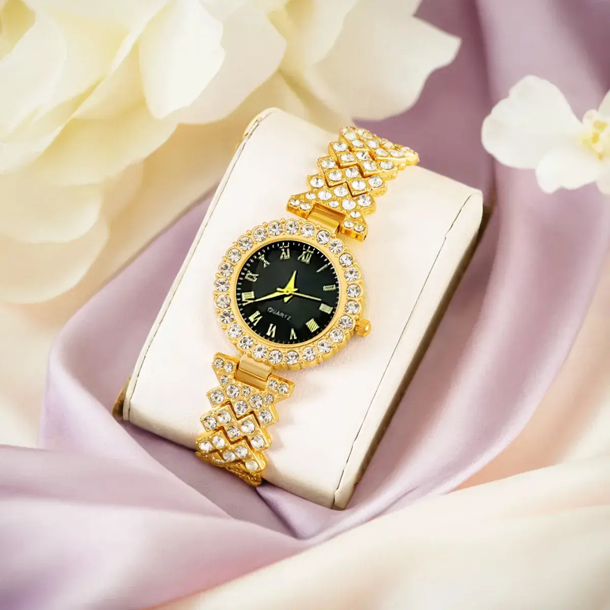 Gold Plated Women's Watch & Accessories Set - Image 9