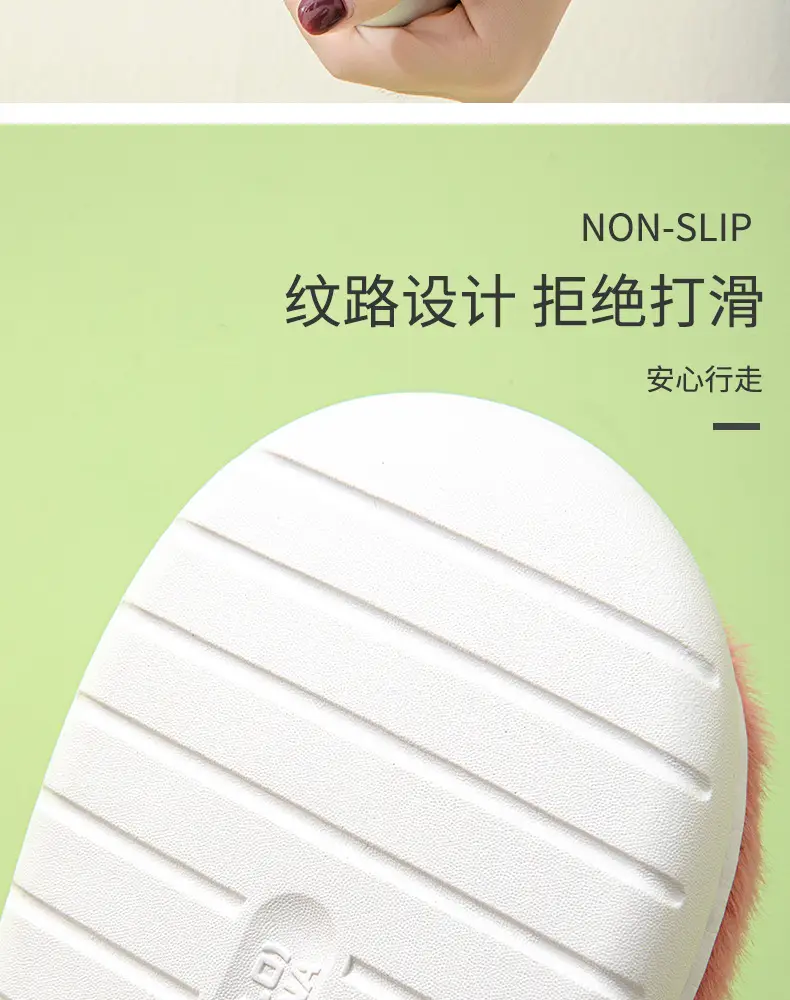 Parent-child cotton slippers indoor home cute cartoon fleece-lined thick warm non-slip cotton slippers female wholesale one-piece delivery — feature 13