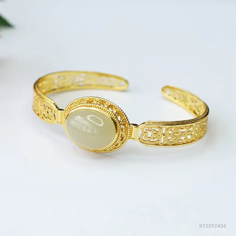Guan Yu Jade Bangle Bracelet for Women - Image 3