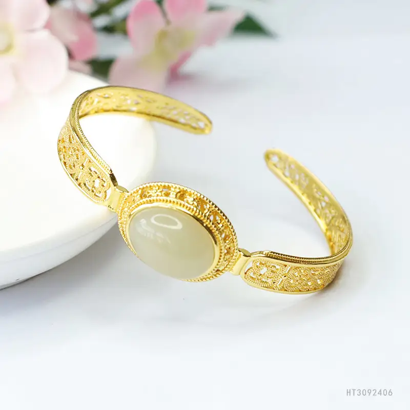 Guan Yu Jade Bangle Bracelet for Women - Image 5