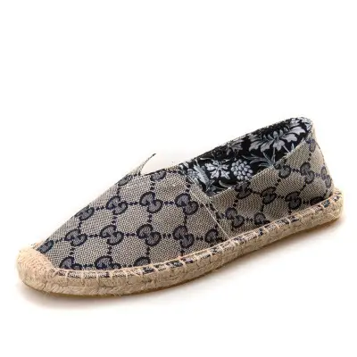 Casual Espadrille Shoes, Handmade, Fashionable and Versatile Straw Shoes, Linen Cloth Shoes, Sweat-Absorbent and Breathable Slip-On Slip-Ons, Cloth Shoes