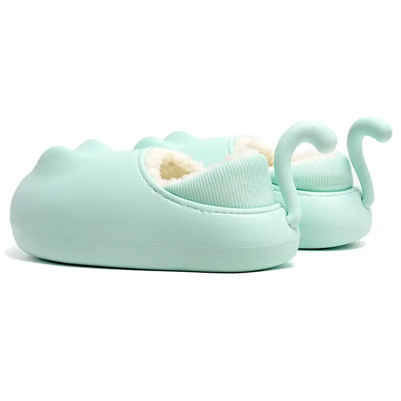 Personalized outdoor soft-soled cotton-padded shoes women's height increasing 2023 new fleece-lined thickened cotton slippers warm women's shoes - Image 8