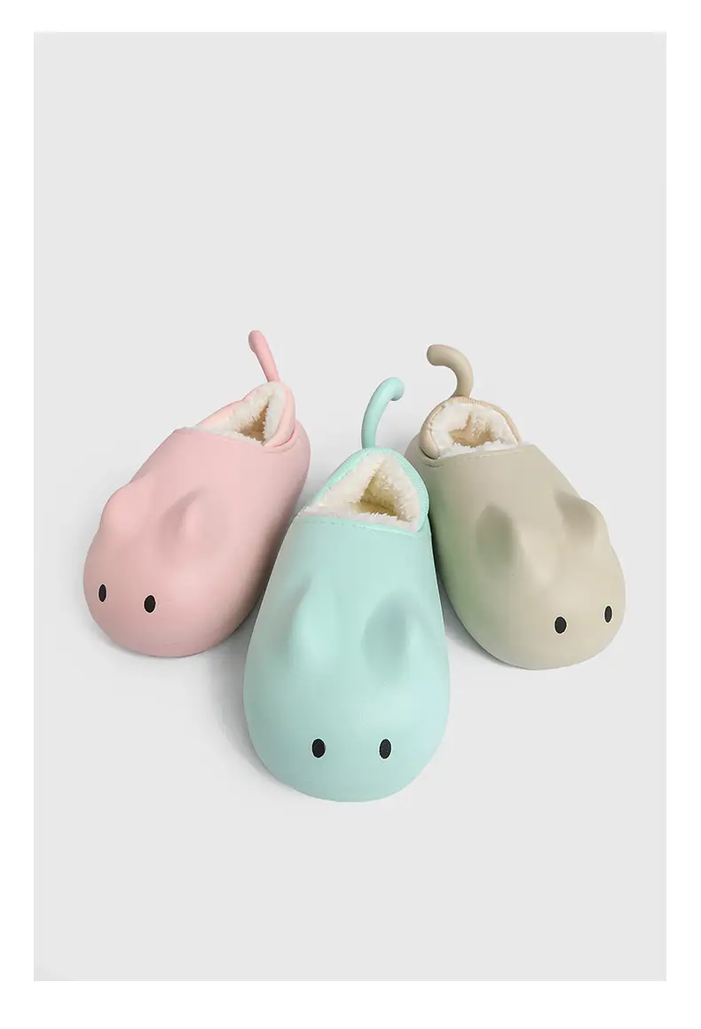 Personalized outdoor soft-soled cotton-padded shoes women's height increasing 2023 new fleece-lined thickened cotton slippers warm women's shoes — feature 12