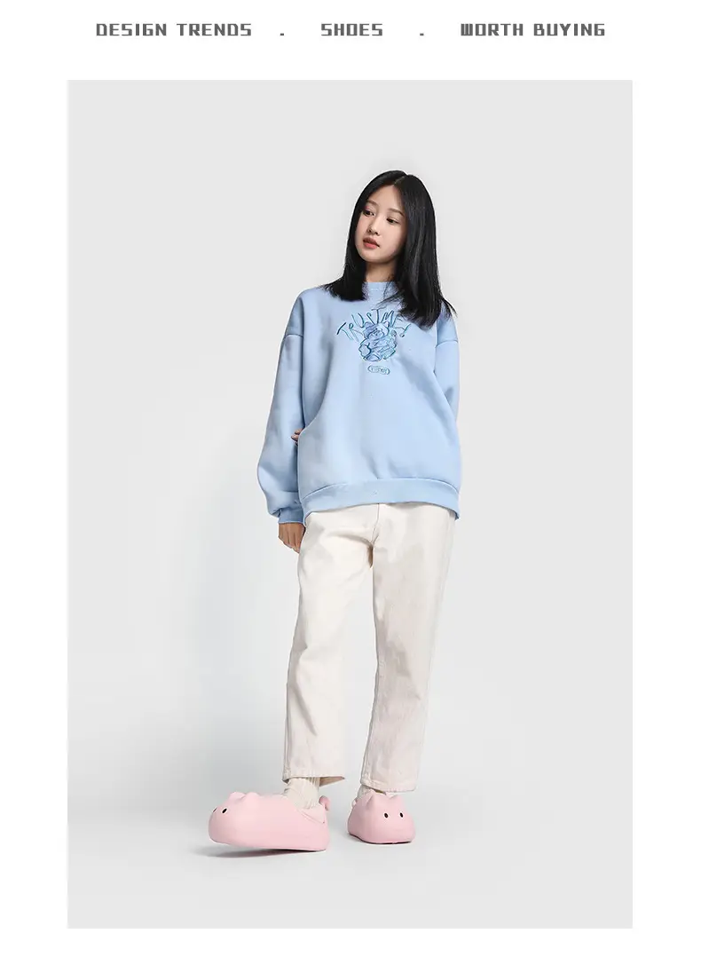 Personalized outdoor soft-soled cotton-padded shoes women's height increasing 2023 new fleece-lined thickened cotton slippers warm women's shoes — feature 6